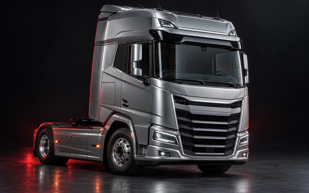 DAF XG, вид спереди в три четверти