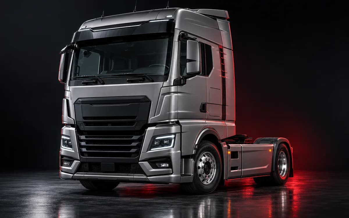 MAN TGX, вид спереди в три четверти