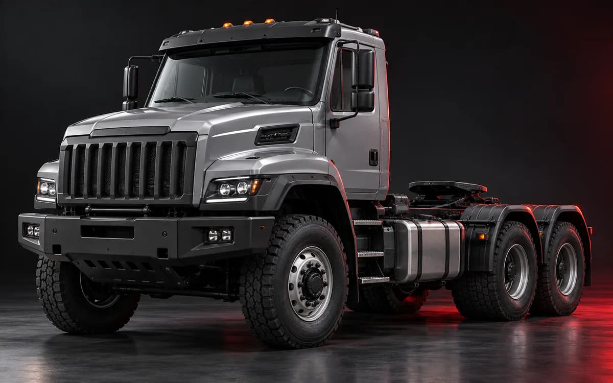 УРАЛ NEXT 6×4, вид спереди в три четверти